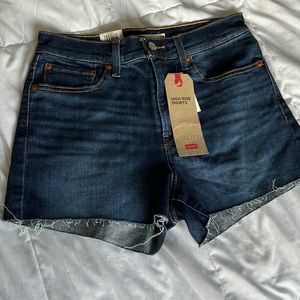 Levi's Dark Blue Jean Shorts
